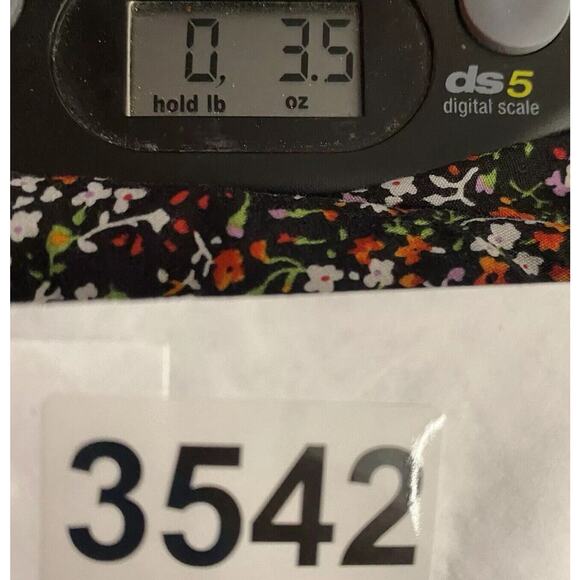 Ditsy Floral Poplin Scrunch Top Womens Sm Whimsigoth Fairy Dark Coquette Cottage - Picture 7 of 8